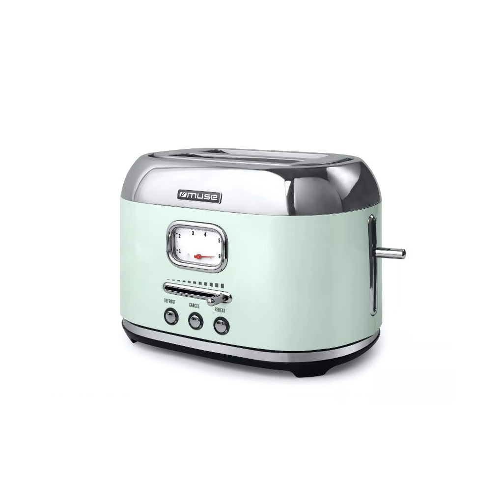 Tostadora Muse MS120AG Retro Color Verde