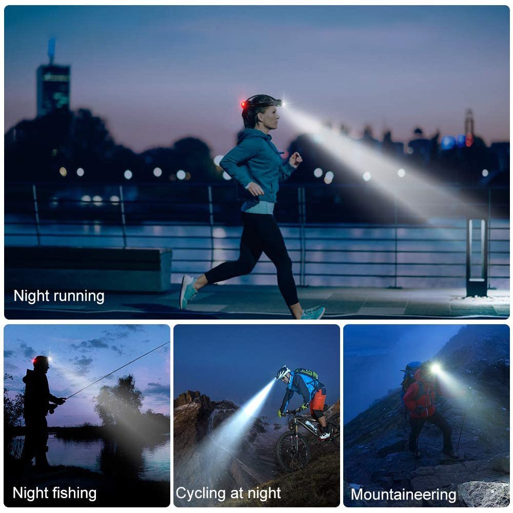 Linterna Minero con Zoom Recargable Resistente al Agua