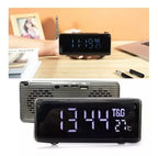 PARLANTE PORTÁTIL TG174 CON RELOJ DESPERTADOR NEGRO