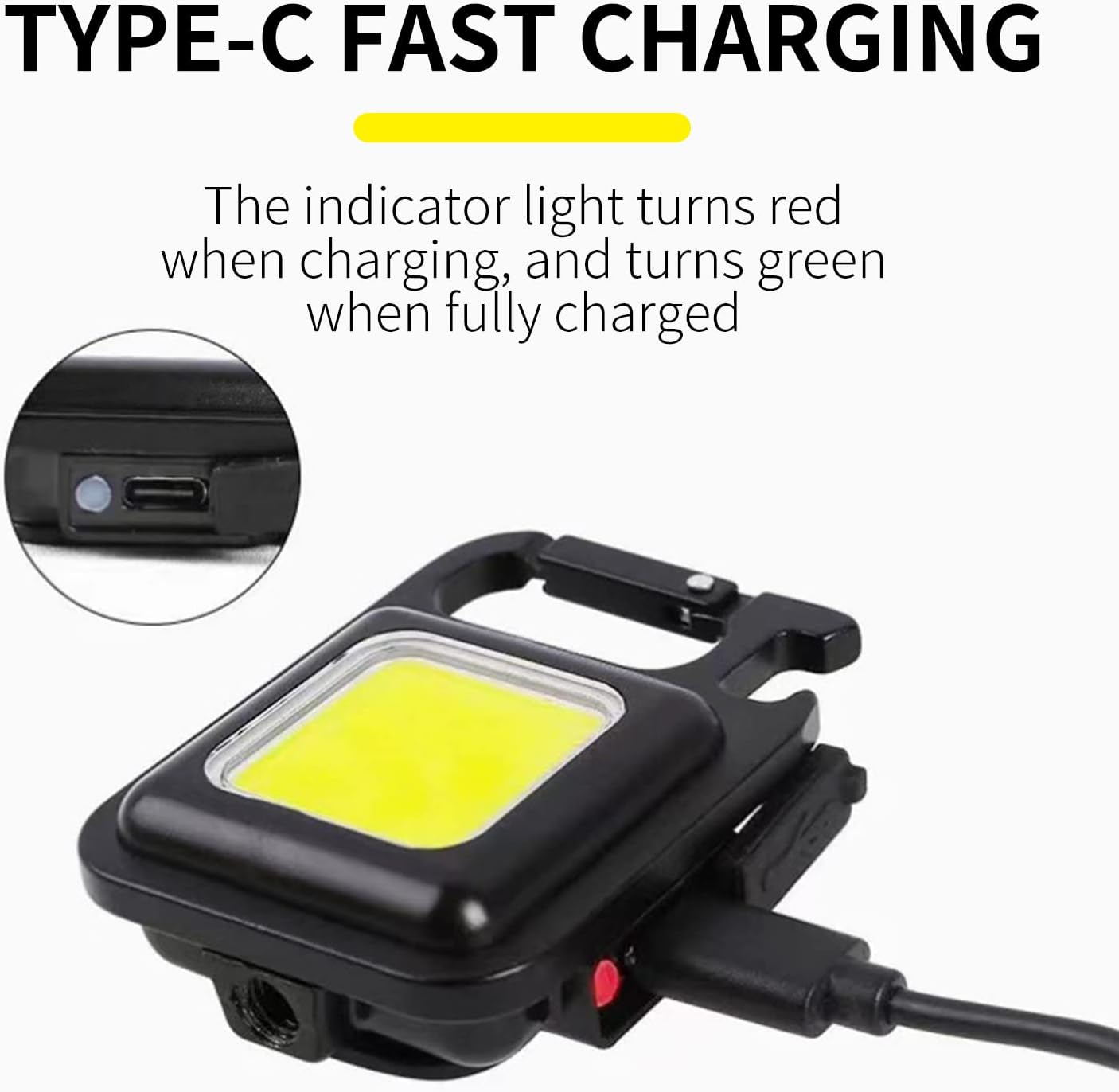 Linterna Portátil De Bolsillo Con Clip