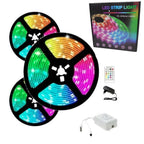 Cinta Tira Luces Led Rgb Con Transformador + Control - 15 Metros